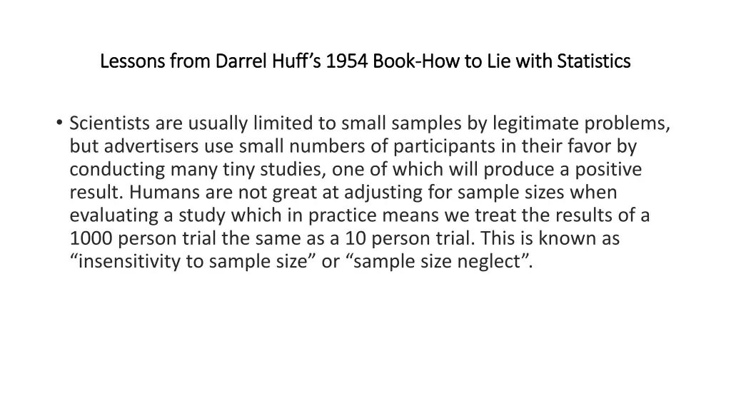 lessons from darrel huff s 1954 book lessons from 14