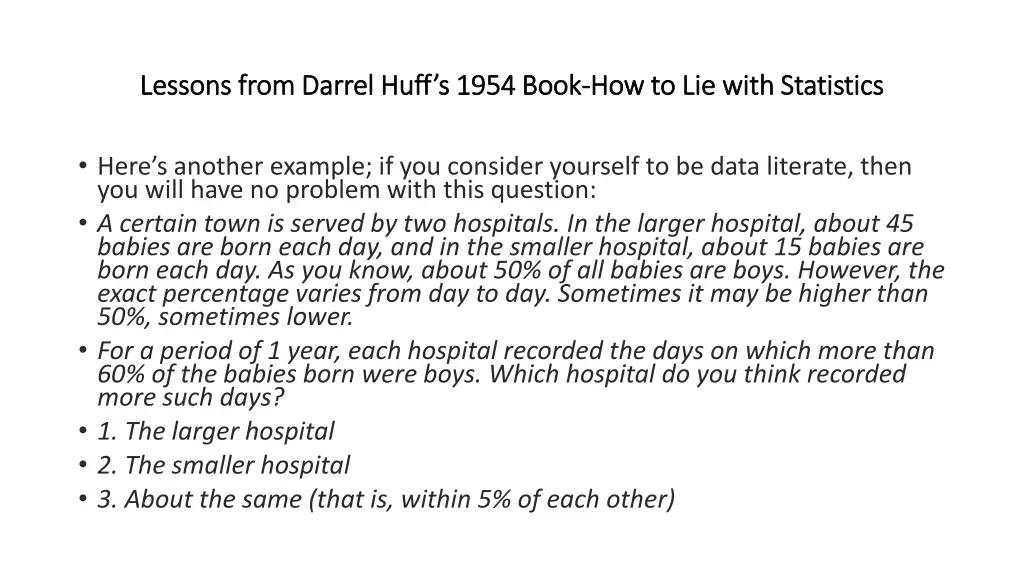 lessons from darrel huff s 1954 book lessons from 15