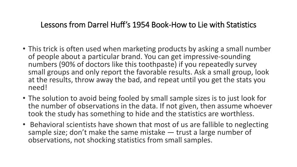 lessons from darrel huff s 1954 book lessons from 17