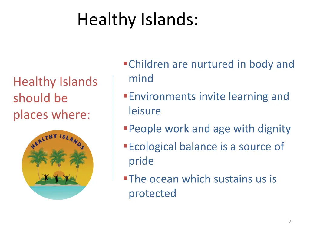 healthy islands