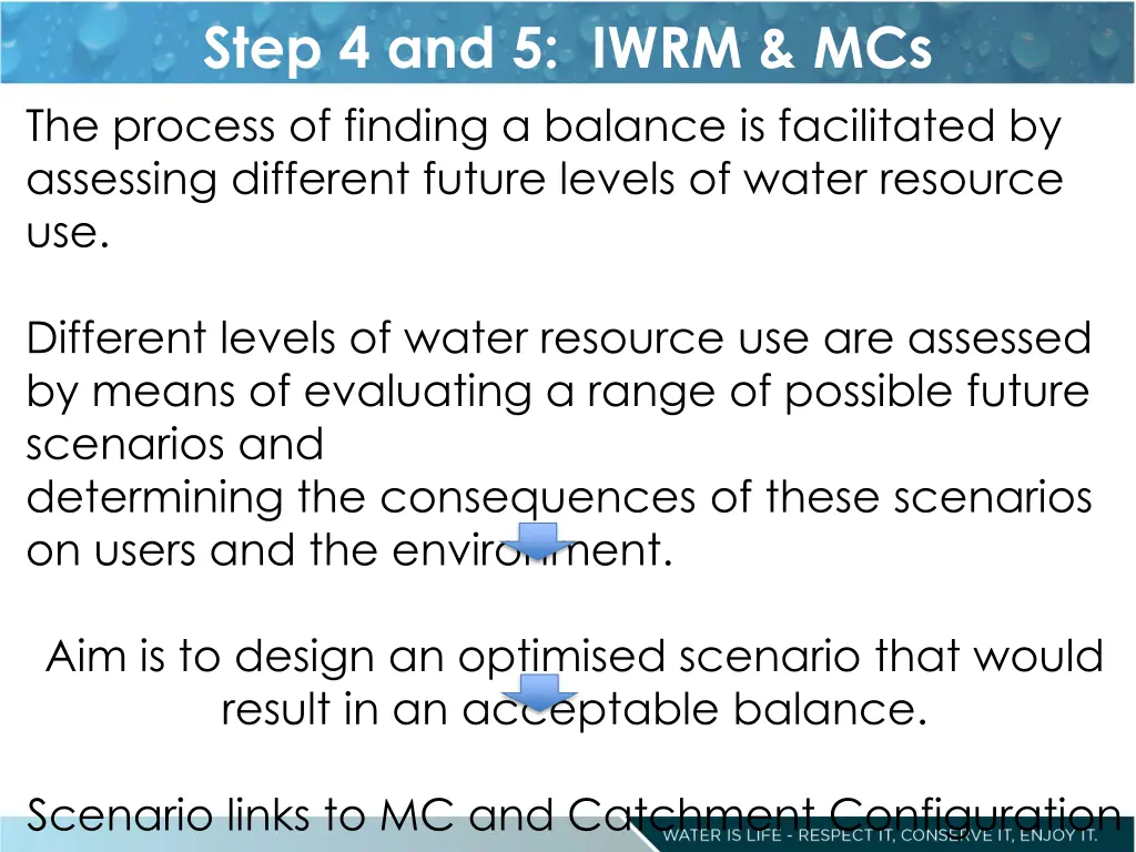 step 4 and 5 iwrm mcs the process of finding