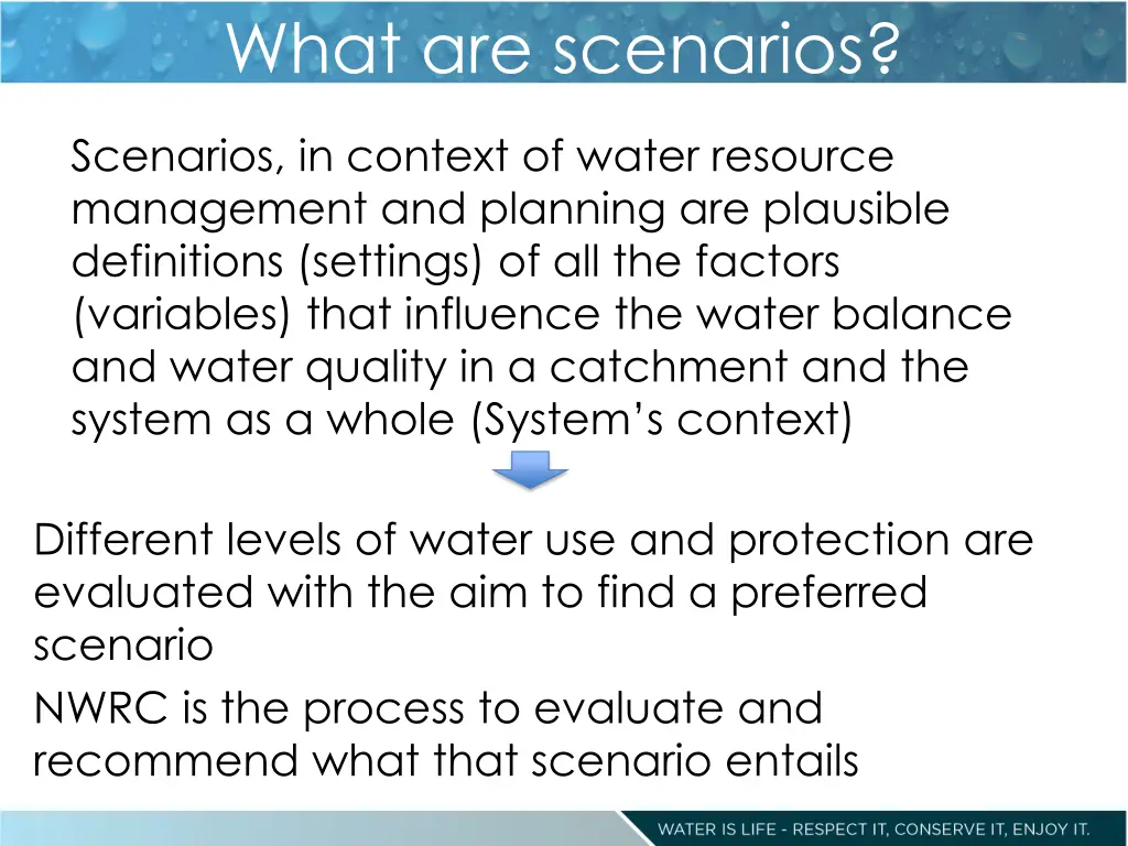 what are scenarios