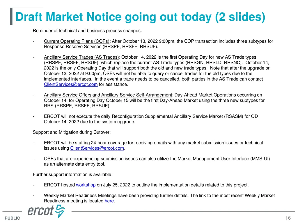 draft market notice going out today 2 slides 1
