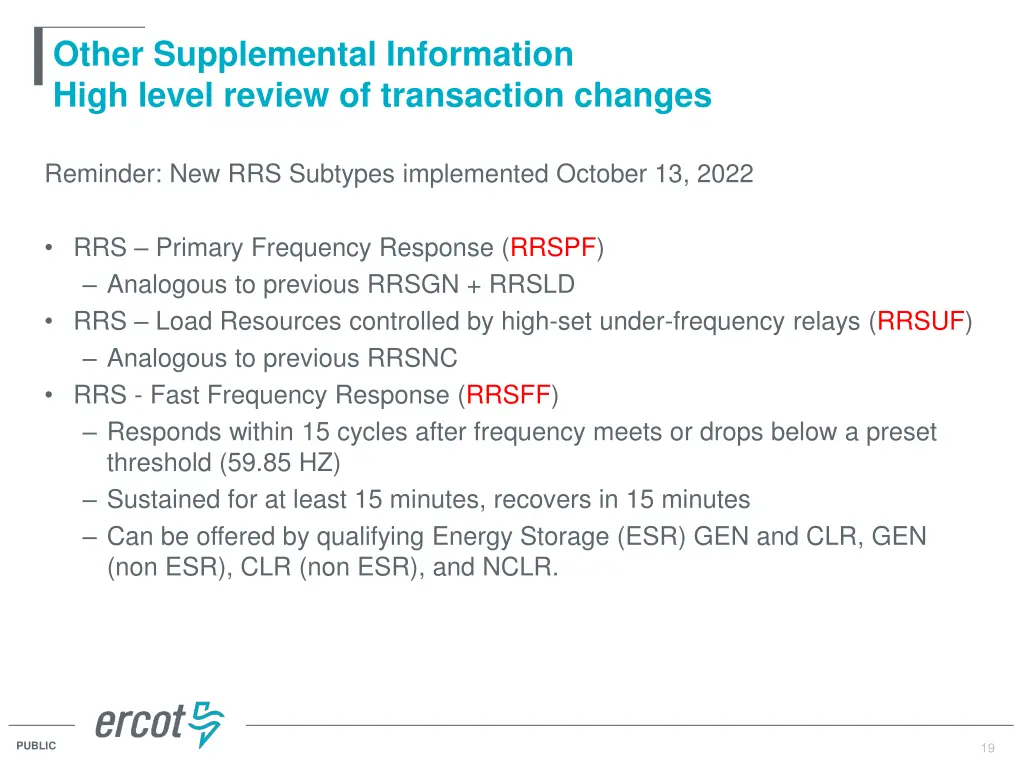 other supplemental information high level review