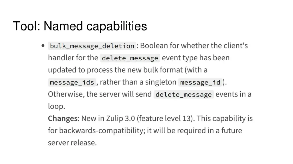 tool named capabilities