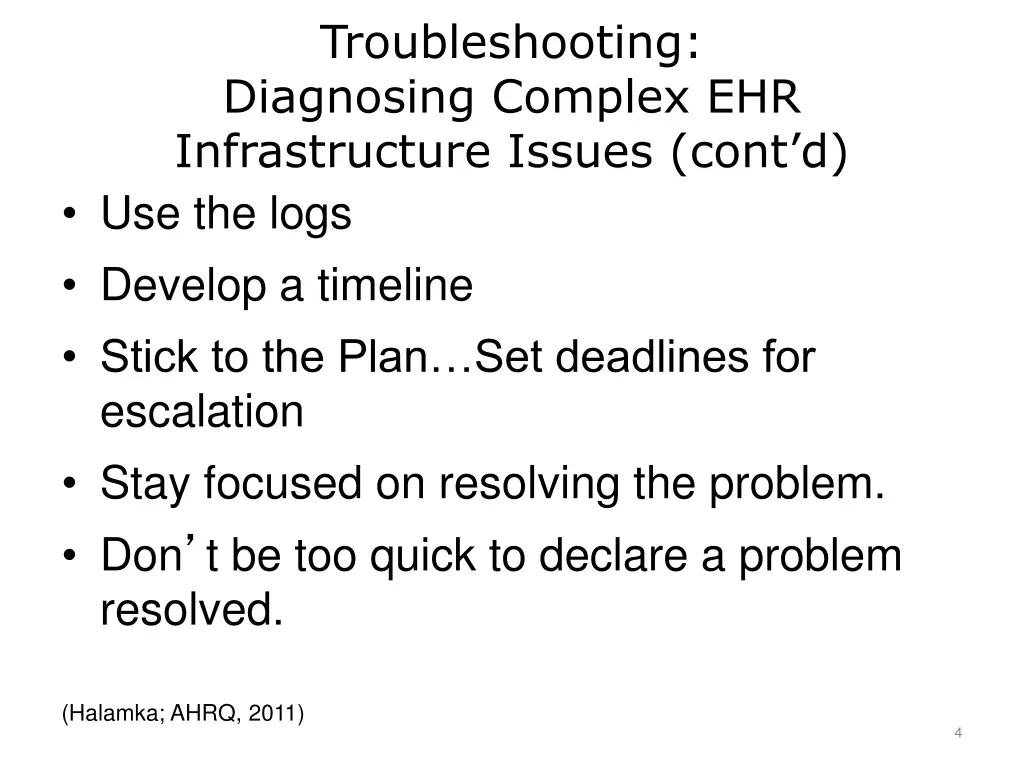troubleshooting diagnosing complex 1
