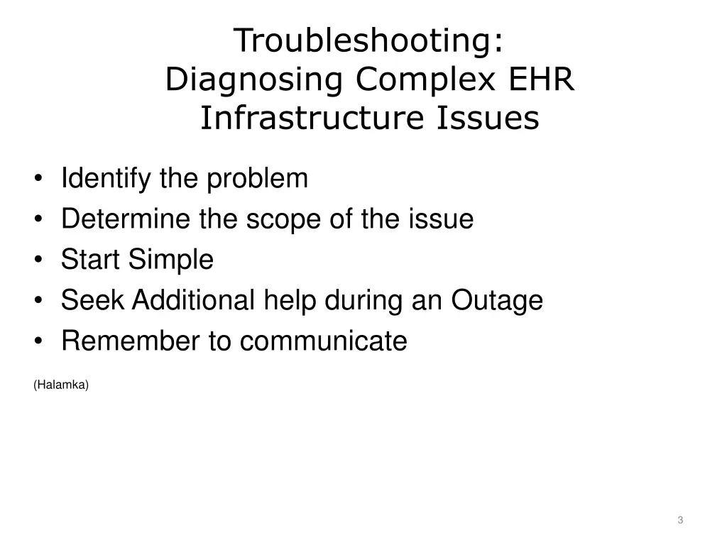 troubleshooting diagnosing complex