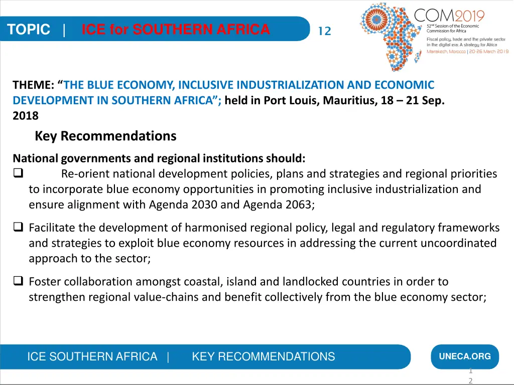 topic ice for southern africa