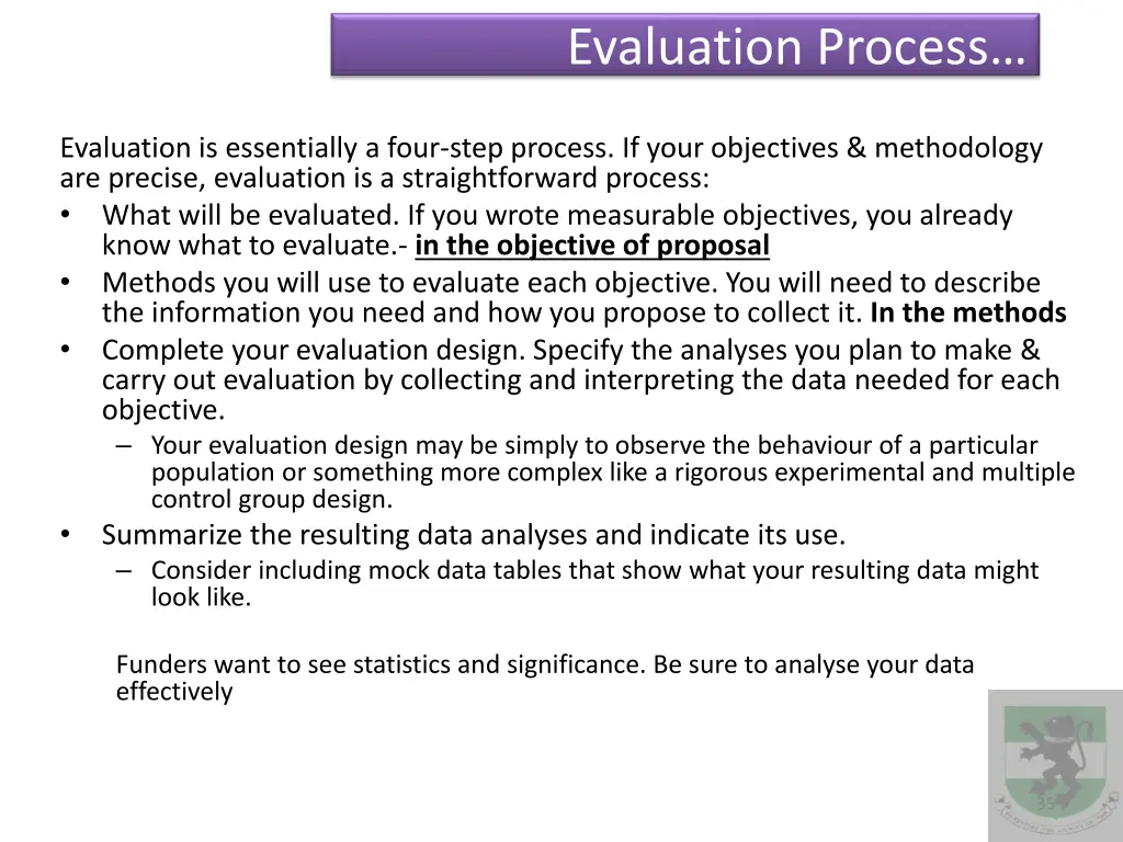 evaluation process 1