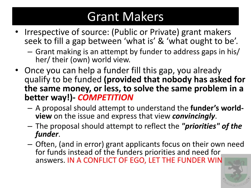 grant makers