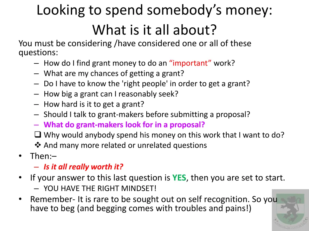 looking to spend somebody s money what