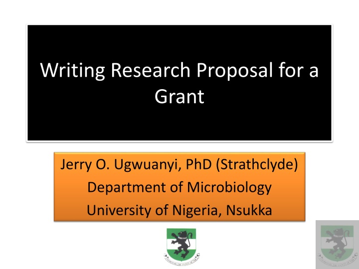 writing research proposal for a grant