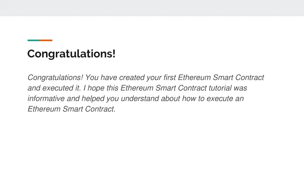 congratulations