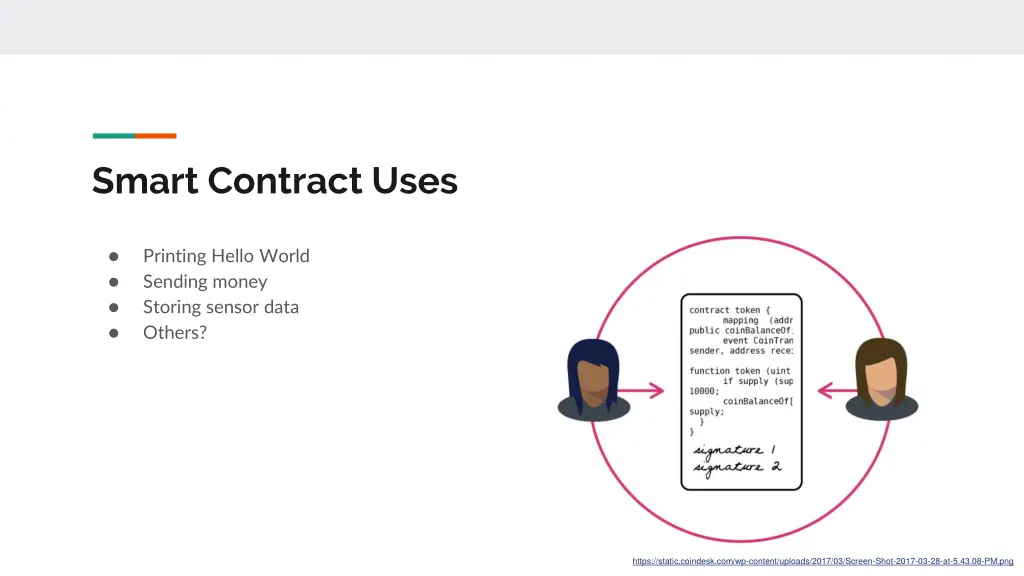 smart contract uses