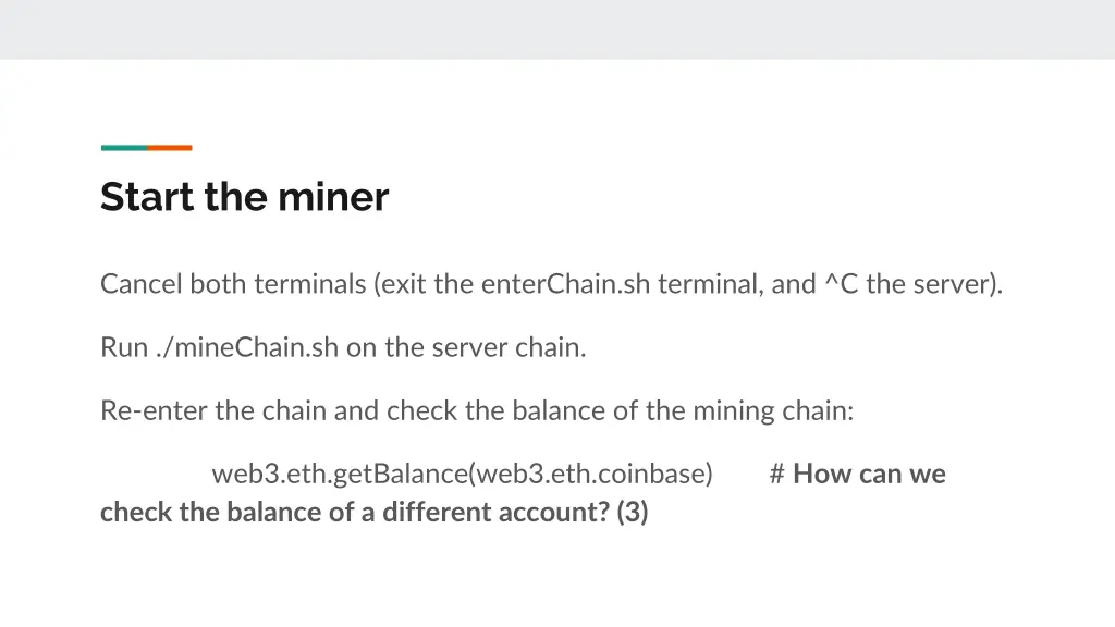 start the miner