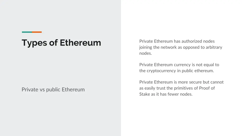 types of ethereum