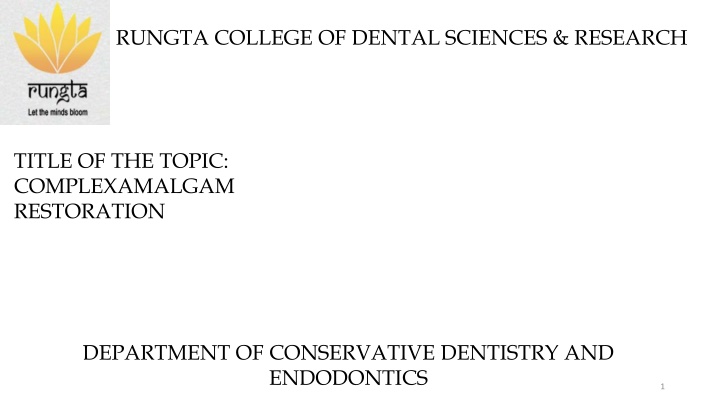 rungta college of dental sciences research