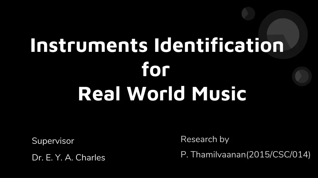 instruments identification for real world music