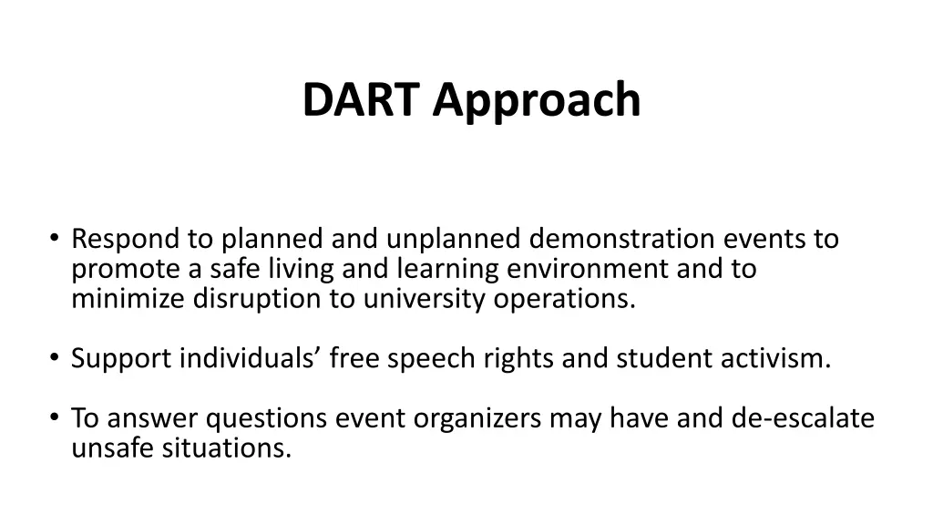 dart approach