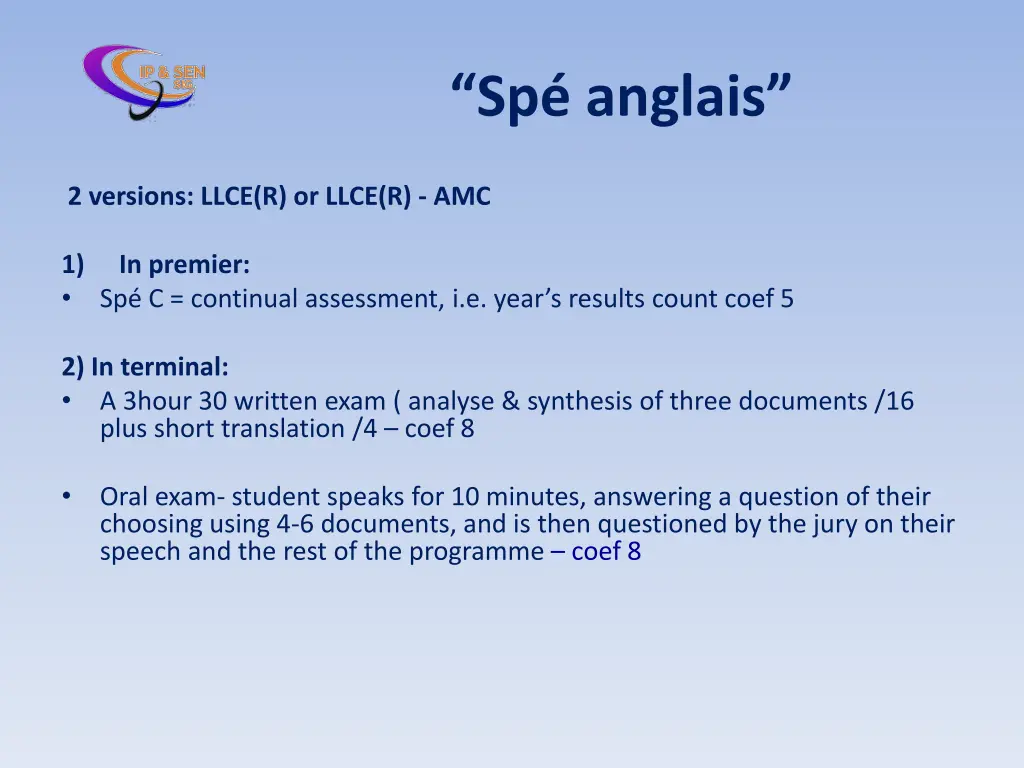 sp anglais