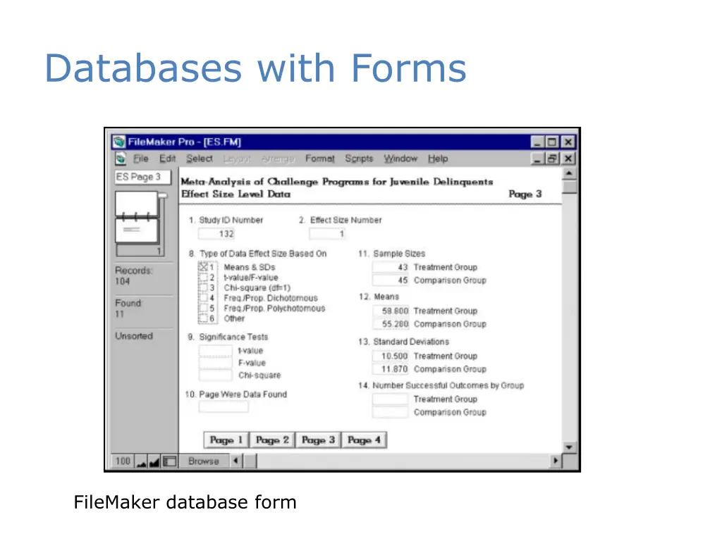 databases with forms