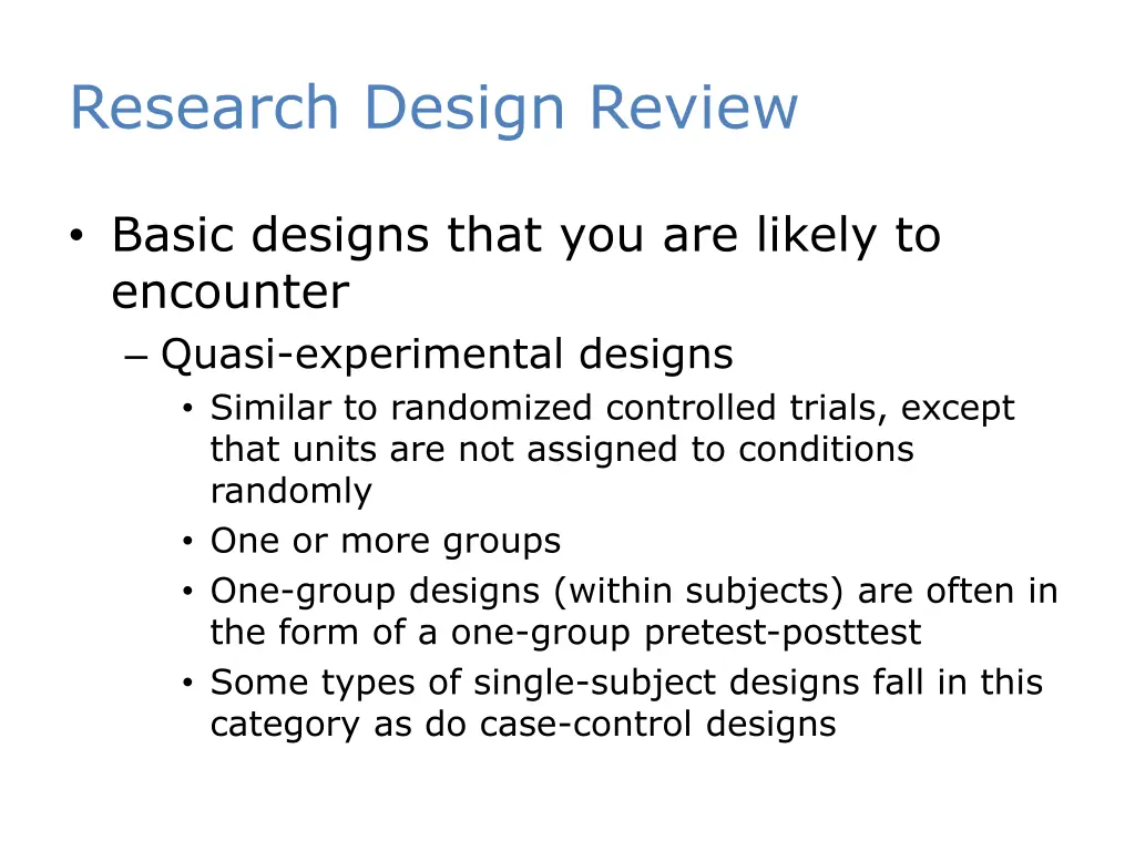 research design review 1