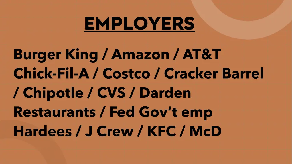 employers
