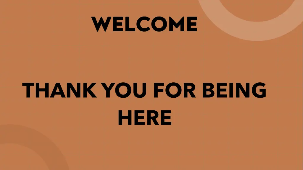 welcome