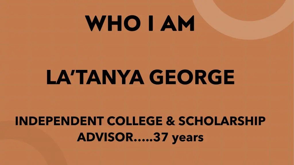 who i am