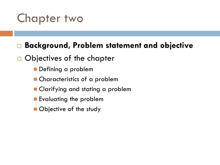 chapter two