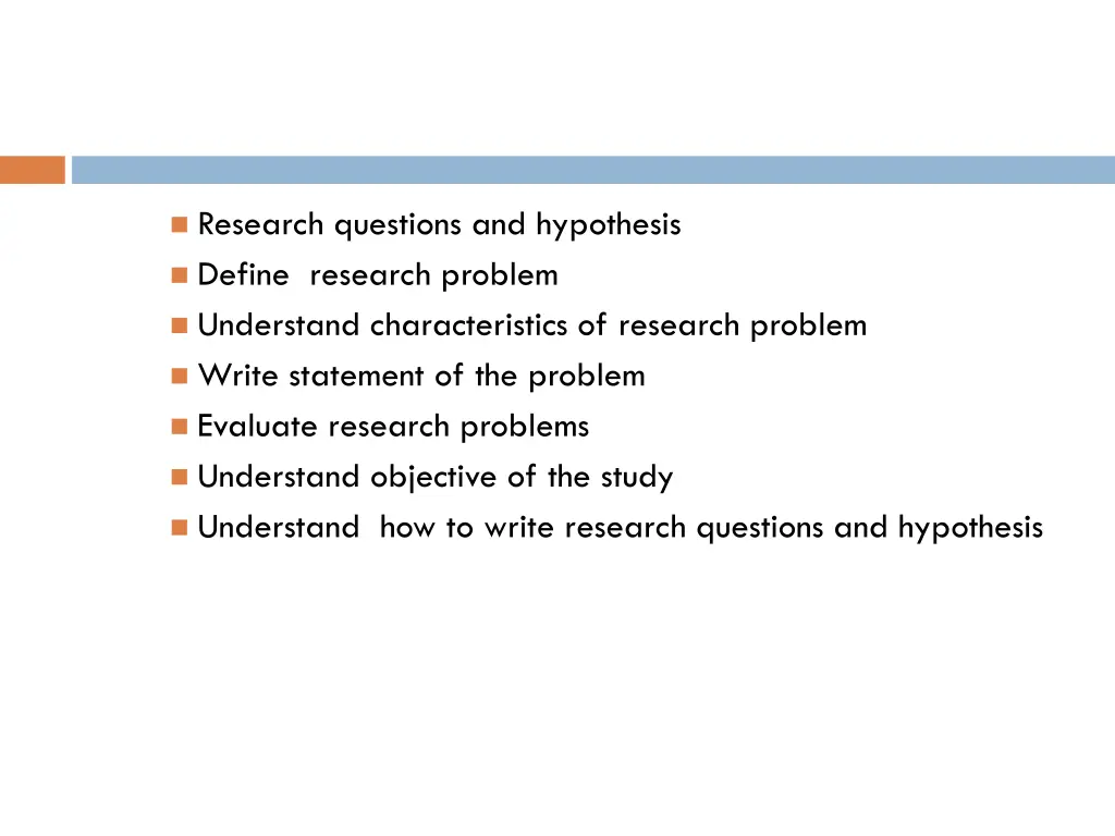research questions and hypothesis define research