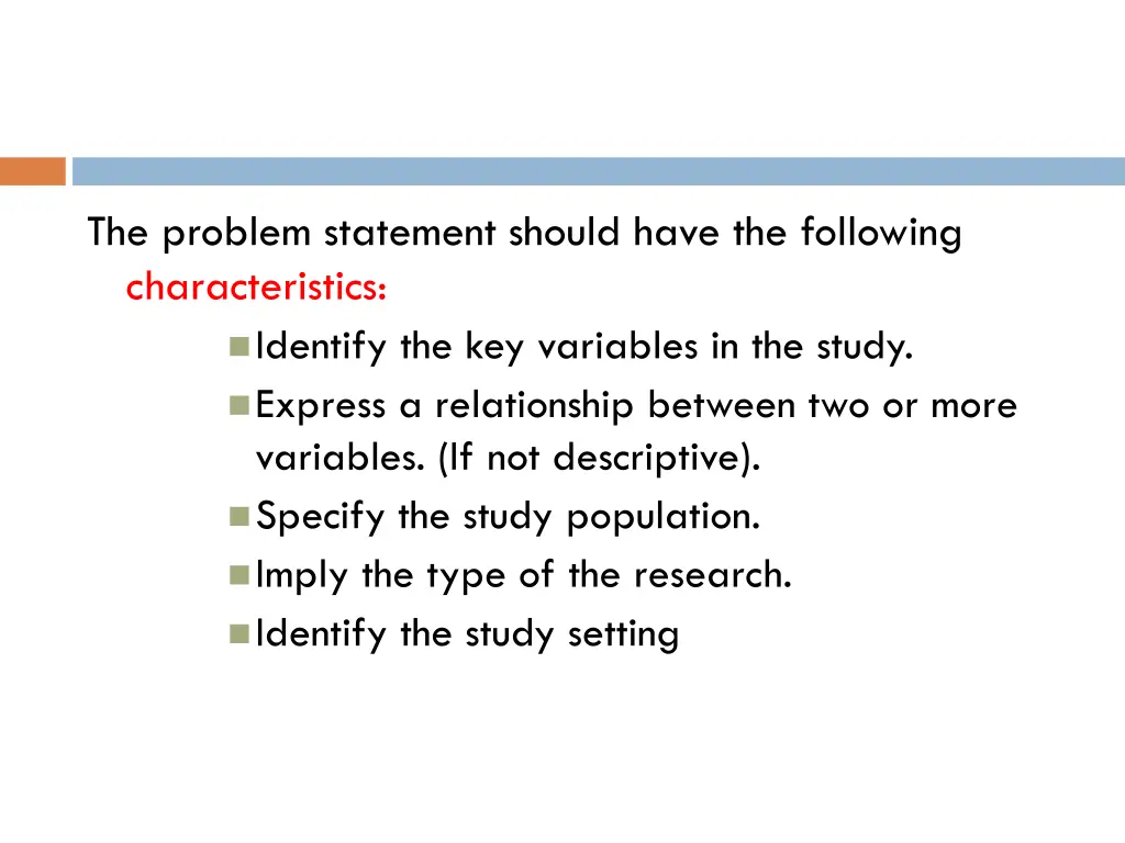 the problem statement should have the following