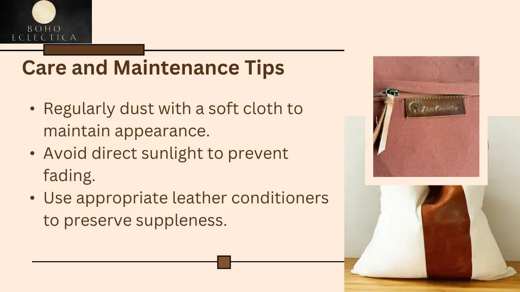 care and maintenance tips