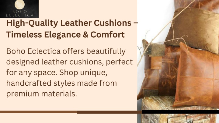 high quality leather cushions timeless elegance