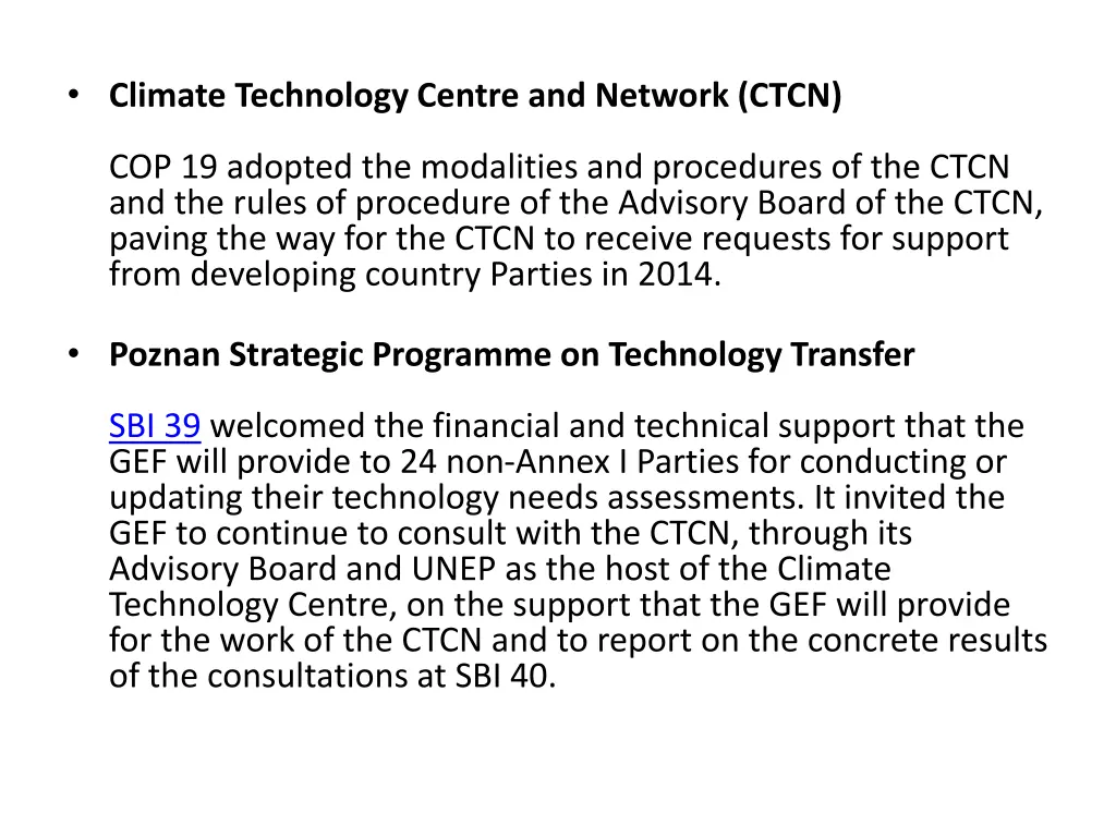 climate technology centre and network ctcn
