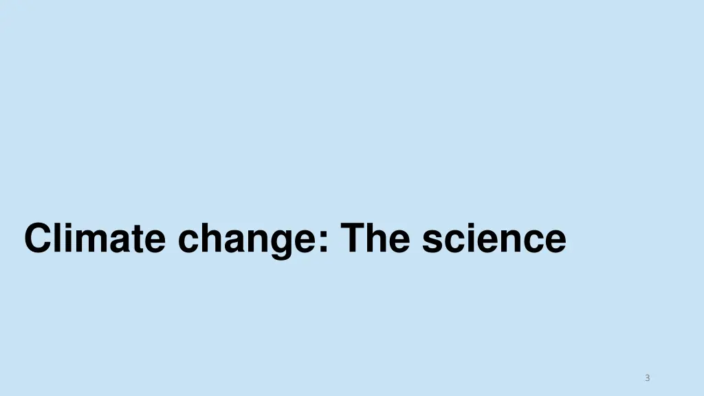 climate change the science