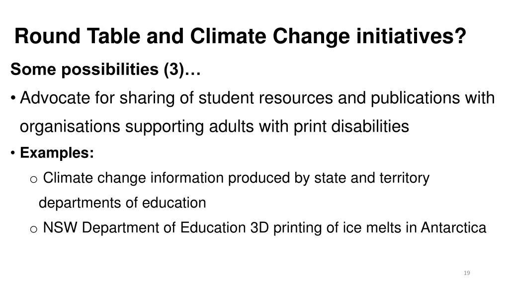 round table and climate change initiatives 2