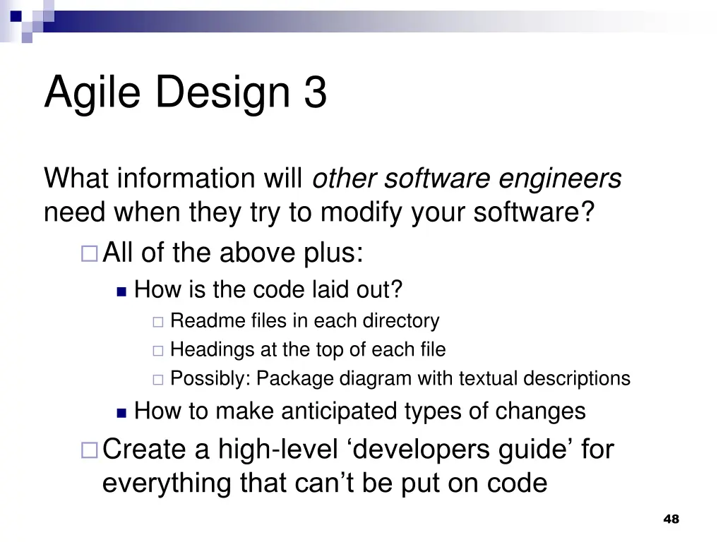 agile design 3