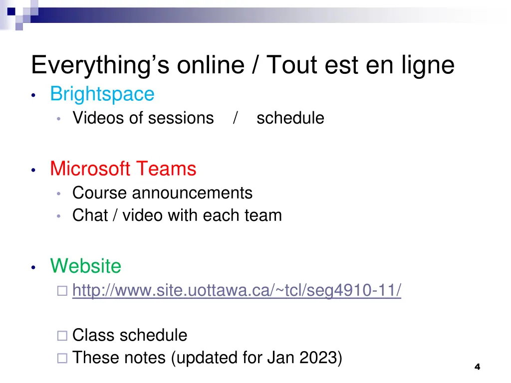 everything s online tout est en ligne brightspace