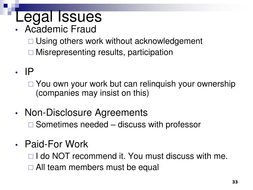 legal issues academic fraud using others work