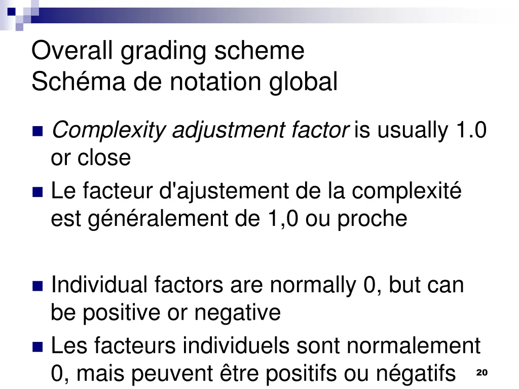overall grading scheme sch ma de notation global 1