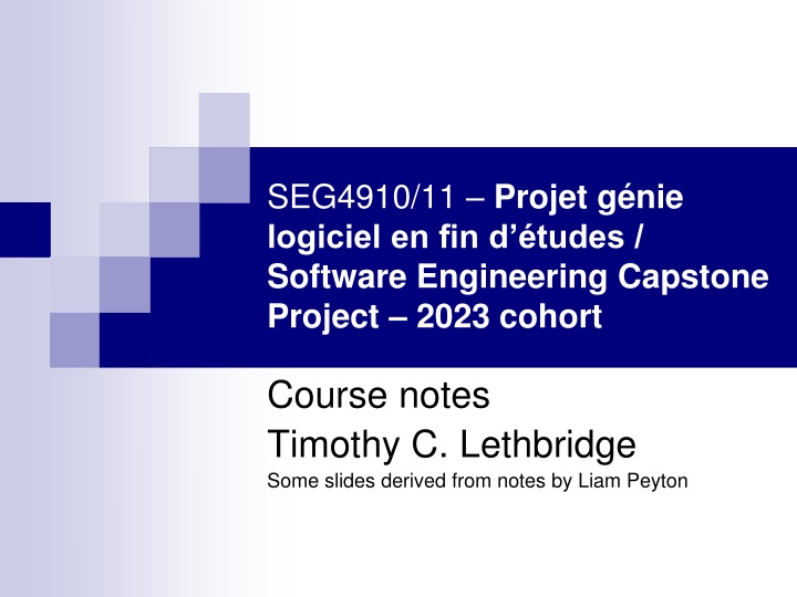 seg4910 11 projet g nie logiciel en fin d tudes