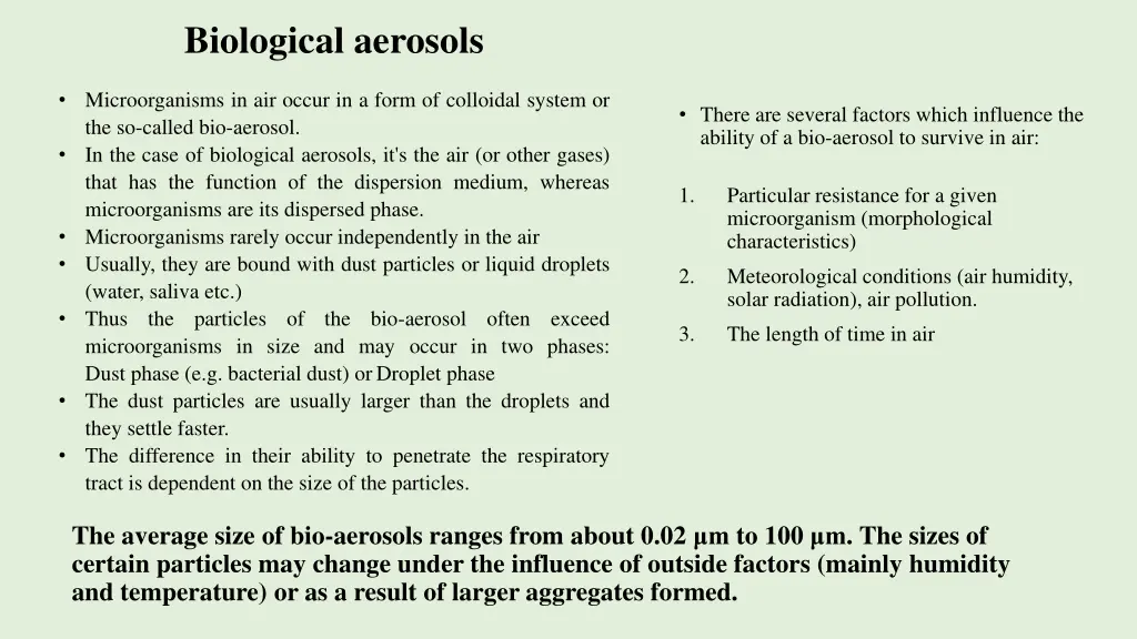 biological aerosols