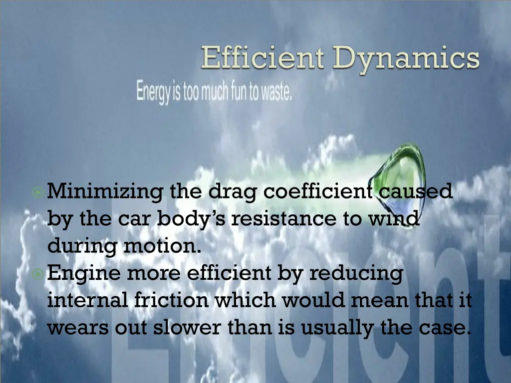 minimizing the drag coefficient caused