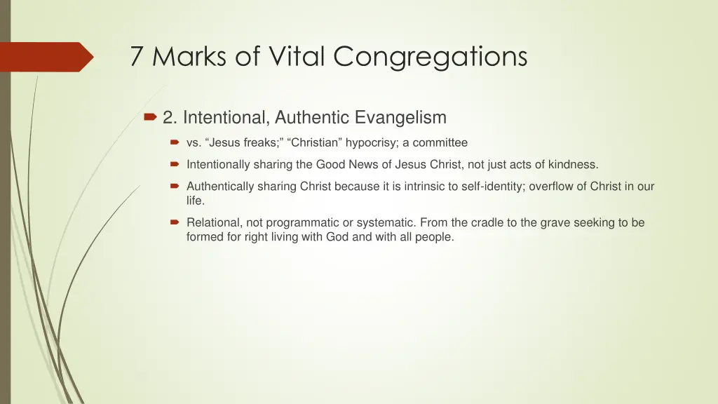7 marks of vital congregations 2