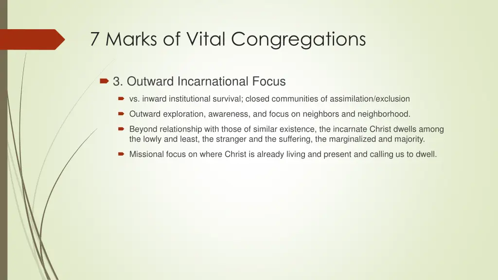 7 marks of vital congregations 3