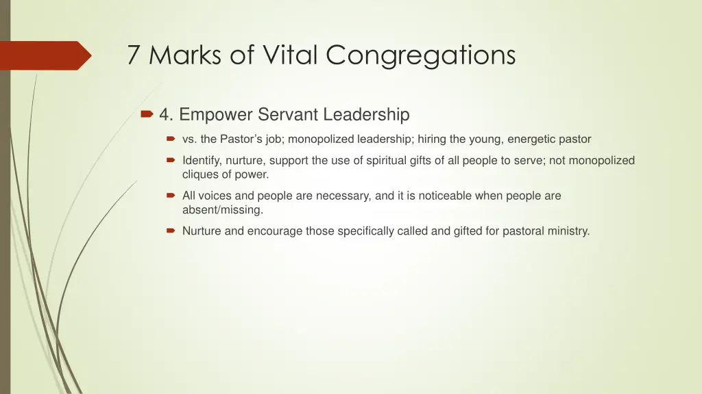 7 marks of vital congregations 4