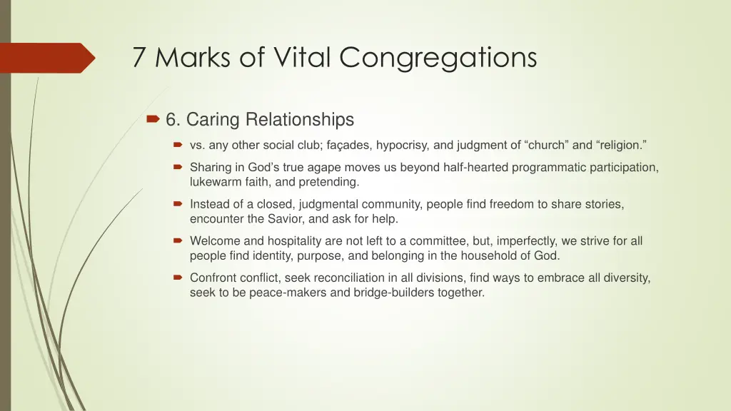 7 marks of vital congregations 6
