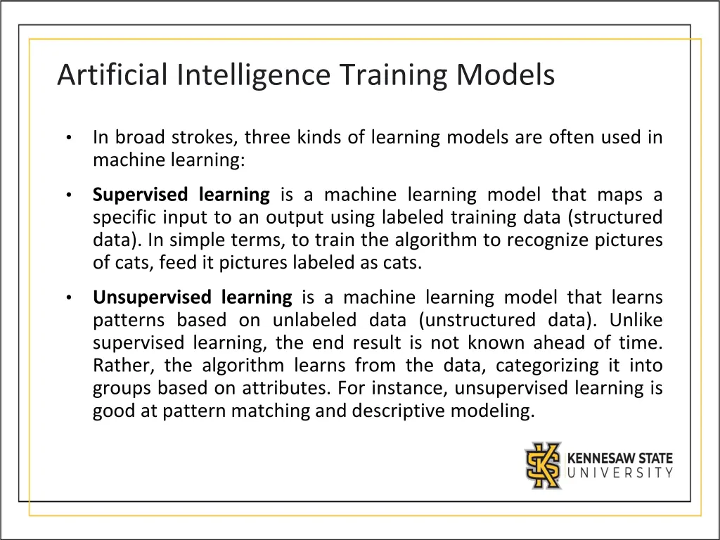 artificial intelligence training models