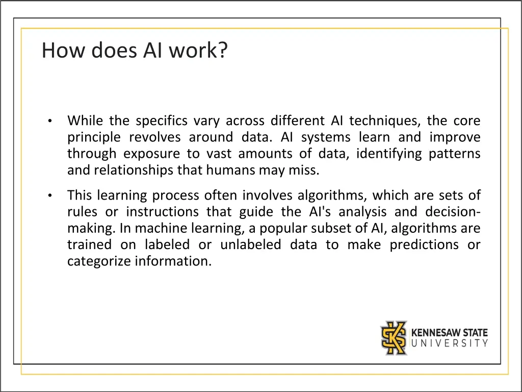 how does ai work